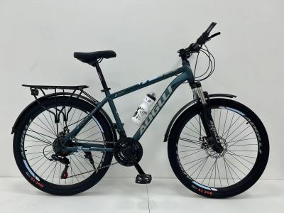 China Bike Warehouse 26 Inch Double Disc Brakes Mountain Bike 21 Speed Steel Frame for sale