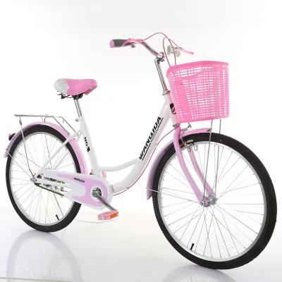 China Vrouwenfiets met mand 24 26 inch Princess Ladies Road Bike Te koop