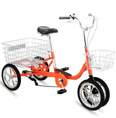 China High Carbon Steel Old Man Tricycle Three Wheeled Padded Handlebars Adjustable Seat for sale