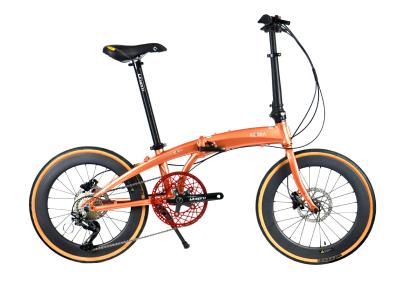 China Bicicleta plegable personalizada 20 pulgadas 7 velocidad más pequeña cobertura completa en venta