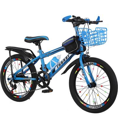 China 12 14 16 18 20 Inch Steel Frame Blue Caliper Brake Boys Girls Sports Bike For Students 3-15 Yeas Old for sale