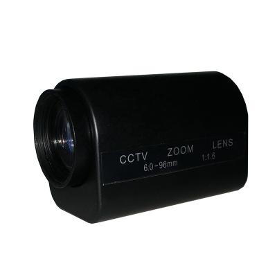 China 3-Motorized Zoom 1/3 Inch 16X Zoom CCTV Lens CCTV Lens 6-96mm Motorized Zoom And Focus Lens for sale