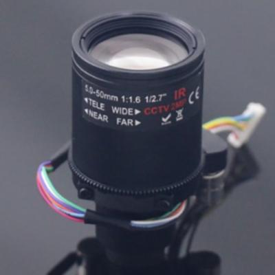 China Metal And Glass CCTV Lens CCTV Lens 4MegaPixel Motorized Zoom 5-50mm Mount M14 for sale