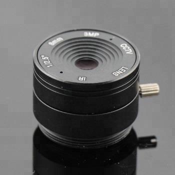 China 2022 New 8mm Metal and Glass CS Mount Fixed Iris 3Megapixel CCTV Camera Lens for sale