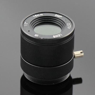 China Hot Surveillance 2022 5MP 16mm CS Mount Monofocal CCTV Lens for sale