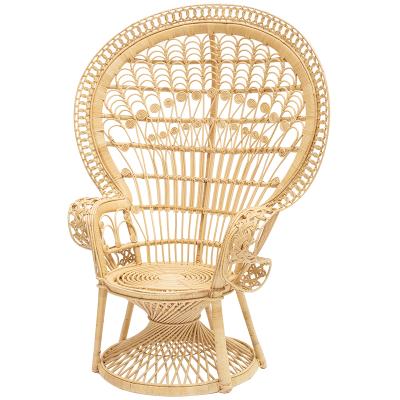 China Cheap Outdoor Rattan Patio Chair Garden Plant Hanging Swing Egg With Stand Peacock Chair for sale