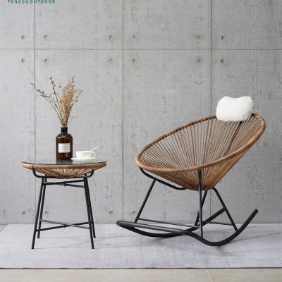 China Factory direct cheap rattan egg chair outdoor swing chairs wicker table and chair for sale