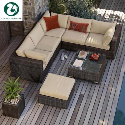 China SellNew Modern Hot Fashion Furniture Sofa Set Outdoor Furniture Rattan Outdoor Garden Sofa for sale