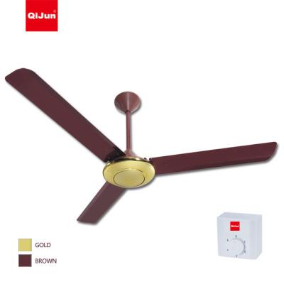 China Hotel China Factory Ceiling Fan Home and School Use Ceiling Fan with 3 Metal Blade for sale