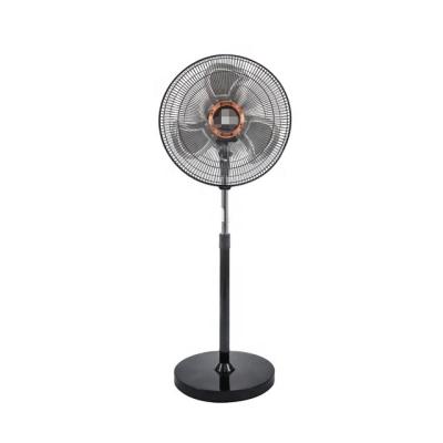 China Hot sale custom OEM logo stand fan foldable 18 inch electric stand fan with 3 aluminum blades for sale