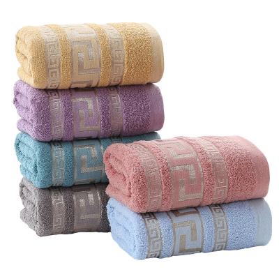 China Custom 100% Absorbent Child Safe Cotton 70x140cm Hotel Bath Towels for sale