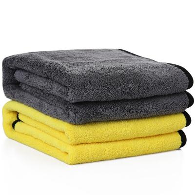 China Factory Outlet Child Safe Microfiber Car Wash Towel Thickened Double Sided Cloth Thickened Car Towel Absorbent Cleaning Towel for sale