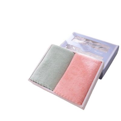 China Wholesale Coral Customization LOGO Towel Child Safe Factory Fleece Gift Box Set for sale