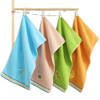 China Small Rectangular Soft Absorbent Children's Towel Pure Household Cotton Face Child Safe Towel Washing for sale