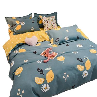 China Anti-static Comfortable Four Piece Suit Cotton Bedding Set Sheet Cover Sheets Bed Sheet Sets Cases for sale