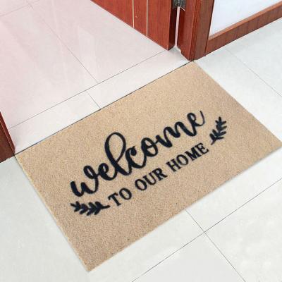 China Hot Sale Washable Cheap Durable Click Mat Artificial Coir Coconut Coir Door Mat for sale