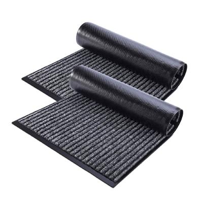 China Washable High Quality Durable Anti-Slip PVC Mat Double Lined Entry Door Mat For Kitchen for sale