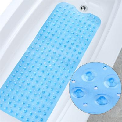 China Tub Mat Anti Slip Suction Shower Bath Tub Mat Hotel Thin White Black Viable Non Click Bathtub Red for sale