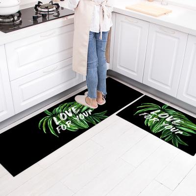 China Custom Cheap Anti-skid Cushion Mat Kitchen Floor Carpets Flood Anti Fatigue Kitchen Dust Mat Wholesale Non-slip Anti-skid for sale