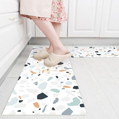 China Nordic Geometric Printed Carpet Mat Kitchen Rug Bedroom Living Room Bedroom Living Room Non-slip Click Kitchen Mat Home Doormat Tapete Waterproof Long for sale