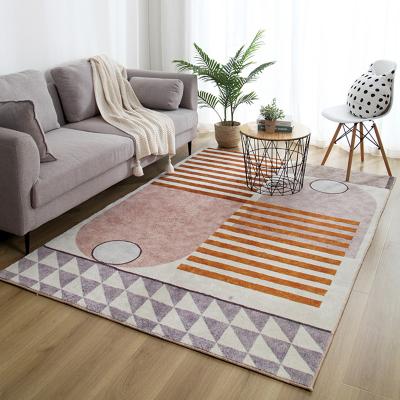 China Non-slip Luxury Living Room Carpet Large Small Custom Printing Carpet Blankets Chinese Geometric Printed Carpet for sale