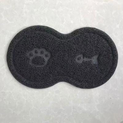 China PVC Cat Dog Pet Food Mat Customized Washable Waterproof Pet Mat Products Sustainable Mat for sale