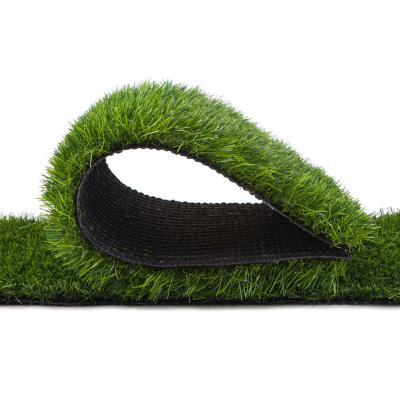 China Landscaping Garden Click Turf Lawn Grass Mat Grass Landscape Thick Synthetic Artificial Turf Nails Turf Carpet for sale