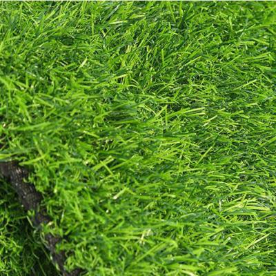 China Realistic Artificial Realistic Outdoor Garden Grass Carpet 30mm Click Landscape Turf Natural Lawn Landscaping for sale