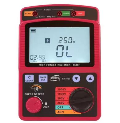 China Benetech GM3123 High Voltage Insulation Tester 2500V for sale