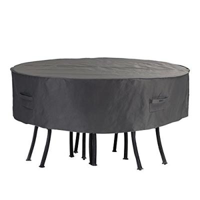 China Good quality polyester dustproof and waterproof UV proof garden patio set outdoor furniture round table cover for sale