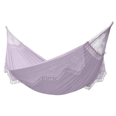 China Outdoor Quality Modern Swing Design Brazilian Patio Swings Garden Canvas Wholesale Hanging Wooden Hammock for sale