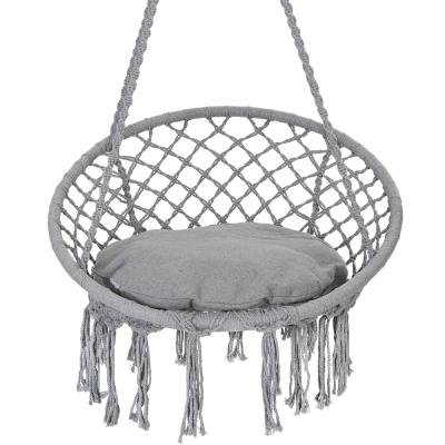 China Modern Factory Wholesale Price Swing Garden Furniture Set Cotton Outdoor Hammock Patio Adult Hanging Swing Chair for sale