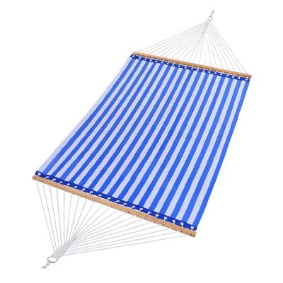 China Modern hot sale custom outdoor portable swingset hanging stand garden teslin upright hammock for sale