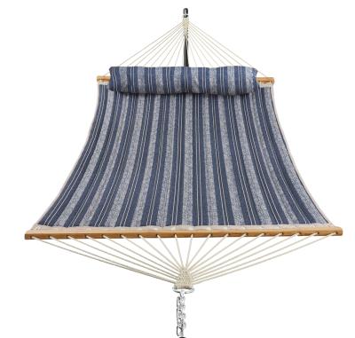 China Indoor Factory Wholesale Price Modern Outdoor Folding Quilted Cotton Swing Hanging Garden With Stand Portable Upright Patio Hammock for sale