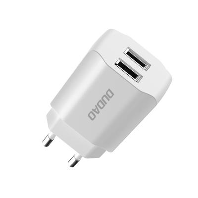 China New Trend EU 12w Wall Charger 2 Ports Smart Watch Tablet PC Laptop Charger For Iphone Mobile Phone for sale