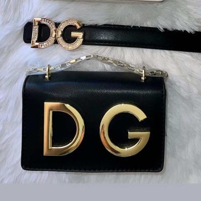 China Motion Sensing New Girls Fashion Purses And Belts Sets Kids Designers Inspired Bags With Brand Letters for sale