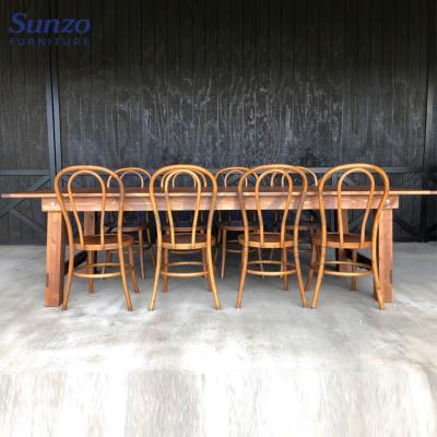 China Farmhouse Foldable Wholesale Table Rustic Pine Wood Dining Table for sale