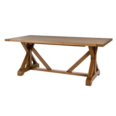 China Outdoor Solid Wood Farmhouse Table Rustic Wedding Folding Dining Table for sale