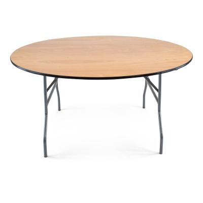 China Round Folding Table Weifang Sunzo Furniture Factory 72 Outdoor Table For Outdoor And Indoor Use for sale