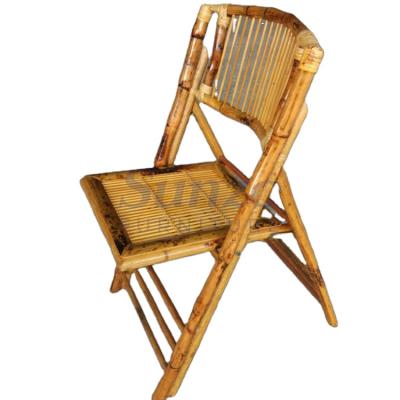 China Eco-freindly hot popular style rental bamboo folding chair for different venues for sale