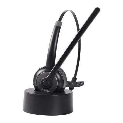 China Ear Hook Wireless Headset On Ear Headphones With Microphone Call Center Headset for sale