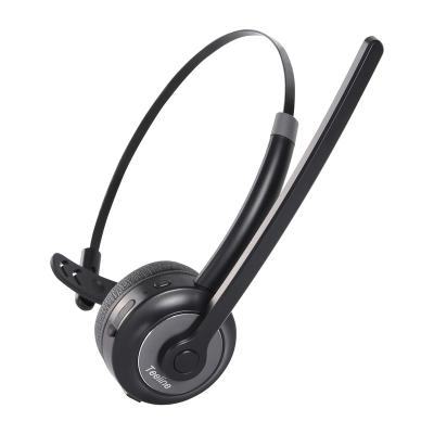 China Ear Hook Wireless Headset With Microphone On Ear Headphones Call Center Headset for sale