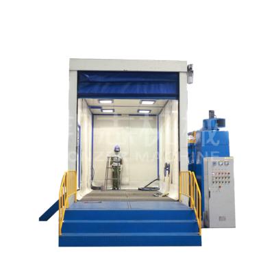 China Factory plant sand blasting and coating machine for wheel refurbishment for sale