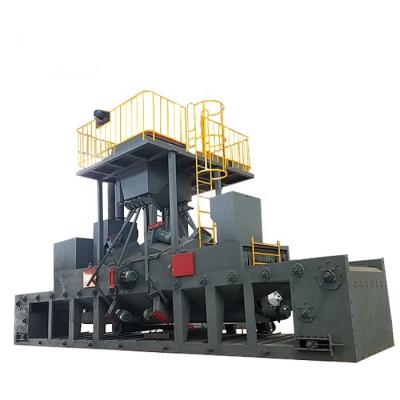 China Building material stores factory vertical steel plate by type shot blaster wheel paint blasting machine for sale