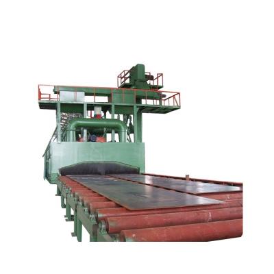 China Construction Material Shops Building Material Shops Spare Parts Roller Conveyor Steel Outdoor Shot Blasting Machine for sale