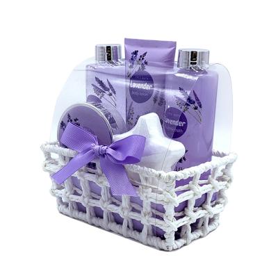 China natural organic bath bomb moisturize private label body care basket bath spa basket gift set DLR19011 for sale