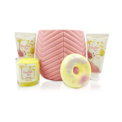 China BODY Private Label Luxury Daily Set Bath Wash Candle Care Ceramic Spa Gift Set for sale