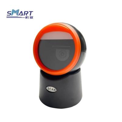 China Factory direct sale SMT768 1D and 2D desktop QR barcode scanner wired auto scan USB barcode reader for supermarket A4 size for sale