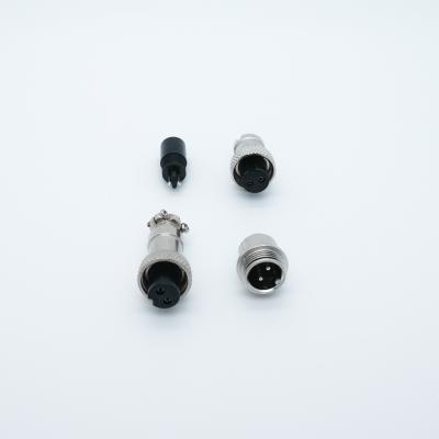 China 2P 3p 4p 5p 6p 7p M12 GX 12 Automotive Male Female Connector With External Slot for sale