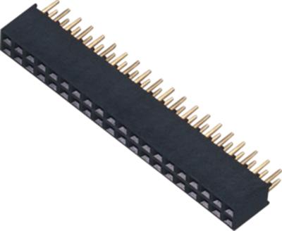 China PCB PANEL Pin In Plated Reflow 2.54mm Pitch Through Hole Female Header Connector for sale